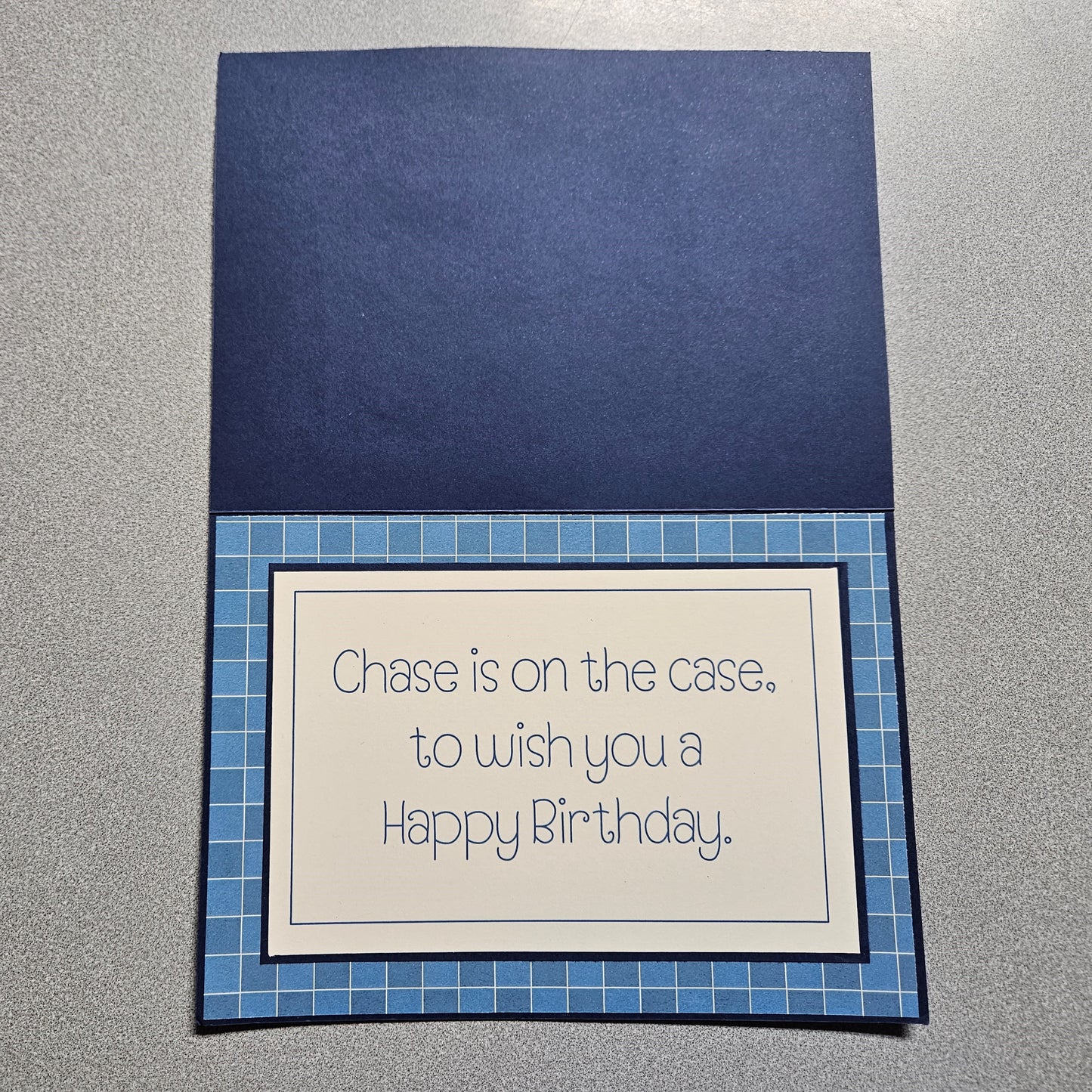 Chase Birthday Card
