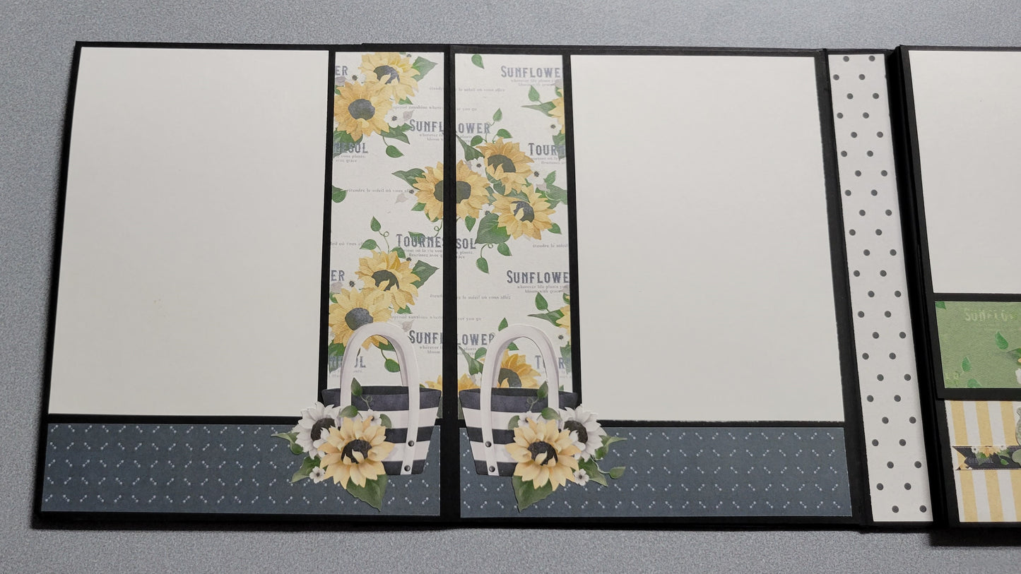 Sunflowers Photo Albums inside left cover.