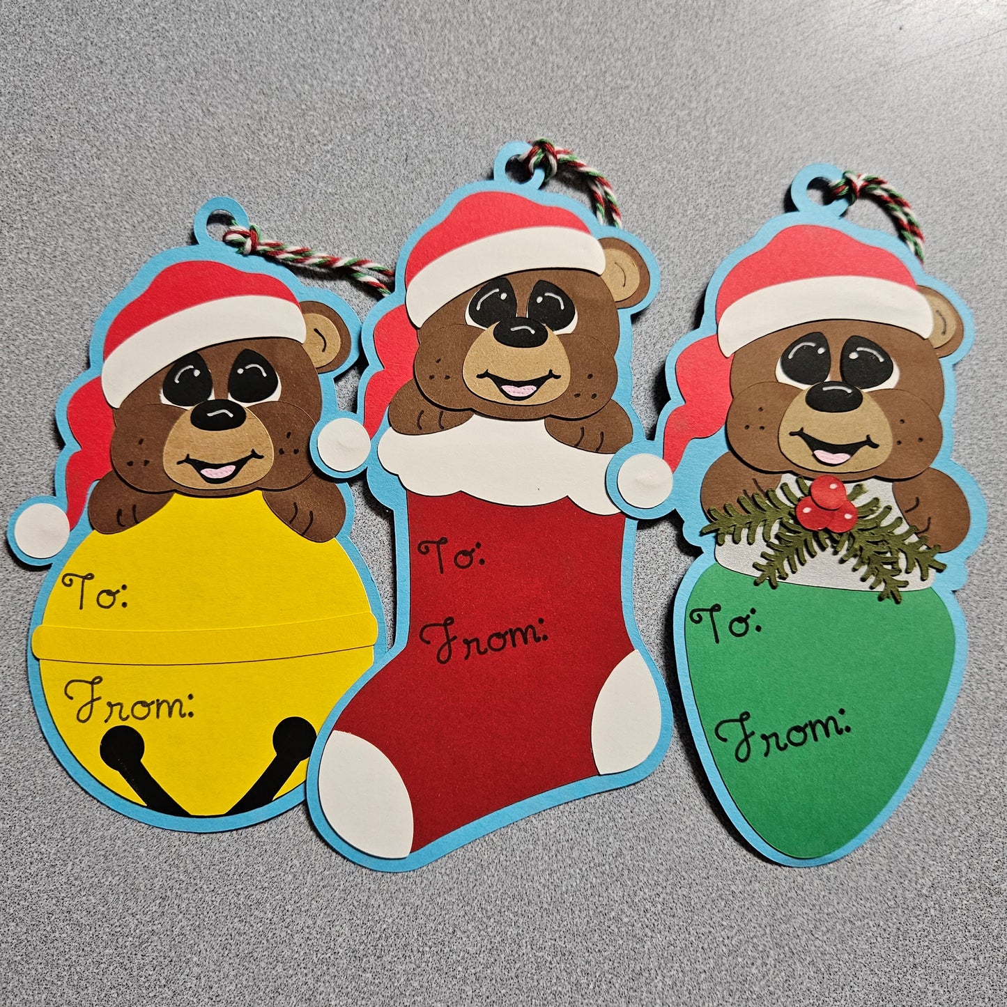Teddy Trio Gift Tags