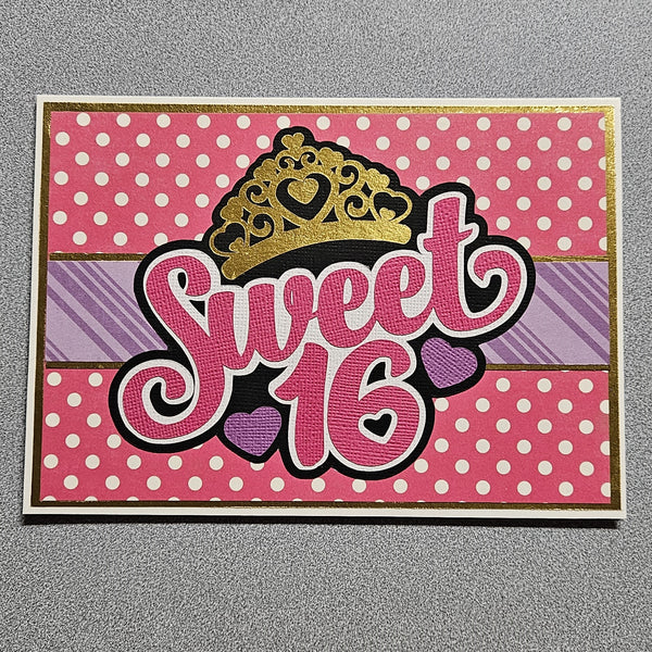 Sweet 16 Birthday Card