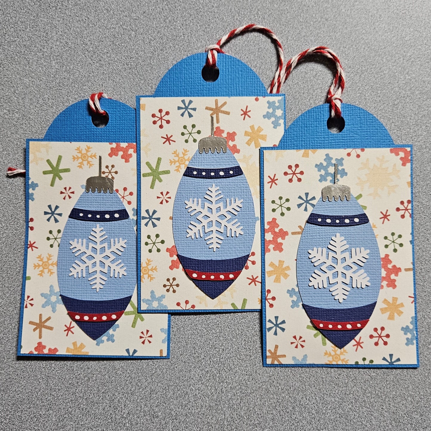 Blue Ornament Gift Tags