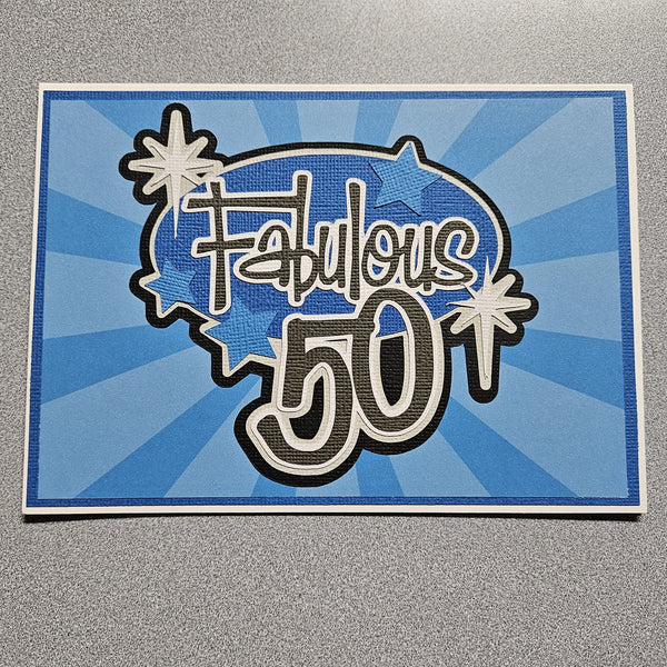 Fabulous 50 Birthday Card