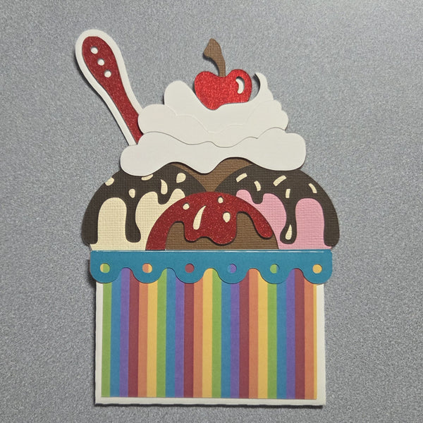 Ice Cream Sundae Money/Gift Card Holder