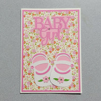 Baby Girl Shoes Card