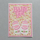 Baby Girl Shoes Card