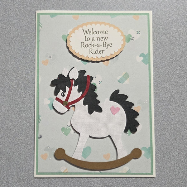 Rocking Horse Baby Card