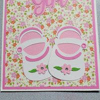 Baby Girl Shoes Card