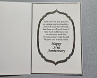 25th Anniversary Card