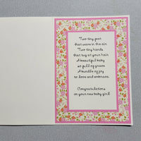 Baby Girl Shoes Card