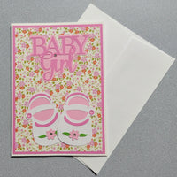 Baby Girl Shoes Card
