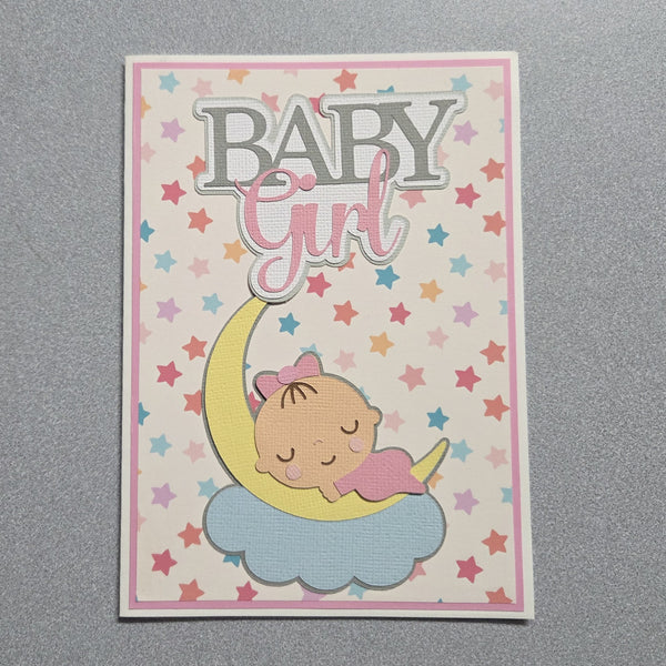 Baby Sleeping on the Moon Baby Card