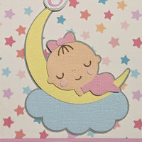Baby Sleeping on the Moon Baby Card