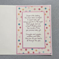 Baby Sleeping on the Moon Baby Card