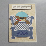 Bear in Bed Get Well Card