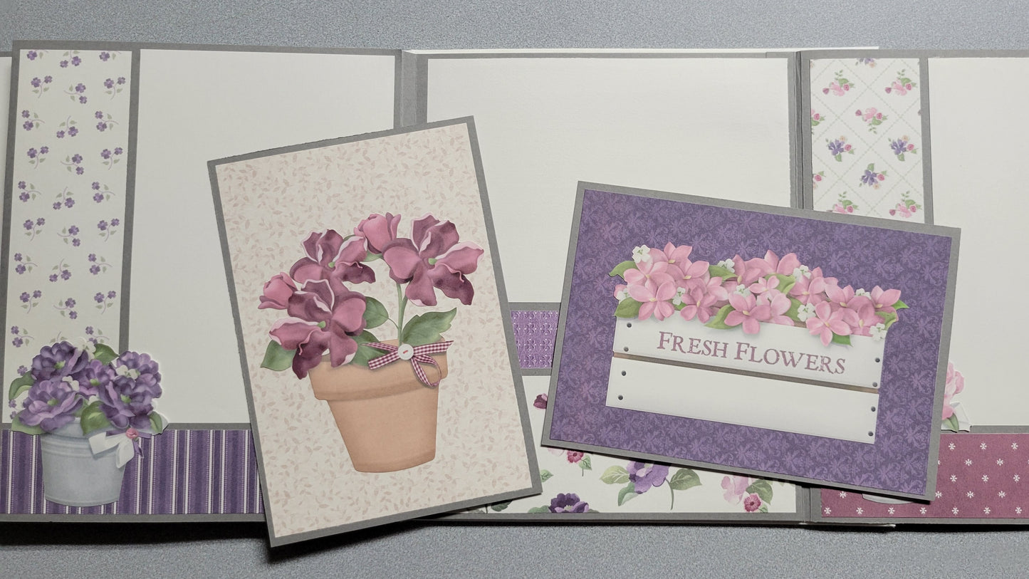 Purple Flowers Photo Album.