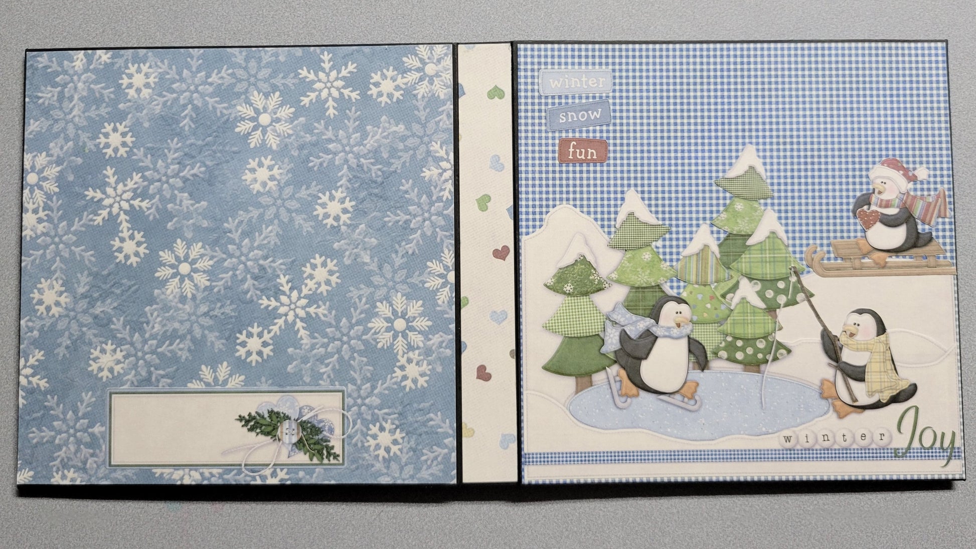 Winter Fun Photo Album front and back cover.