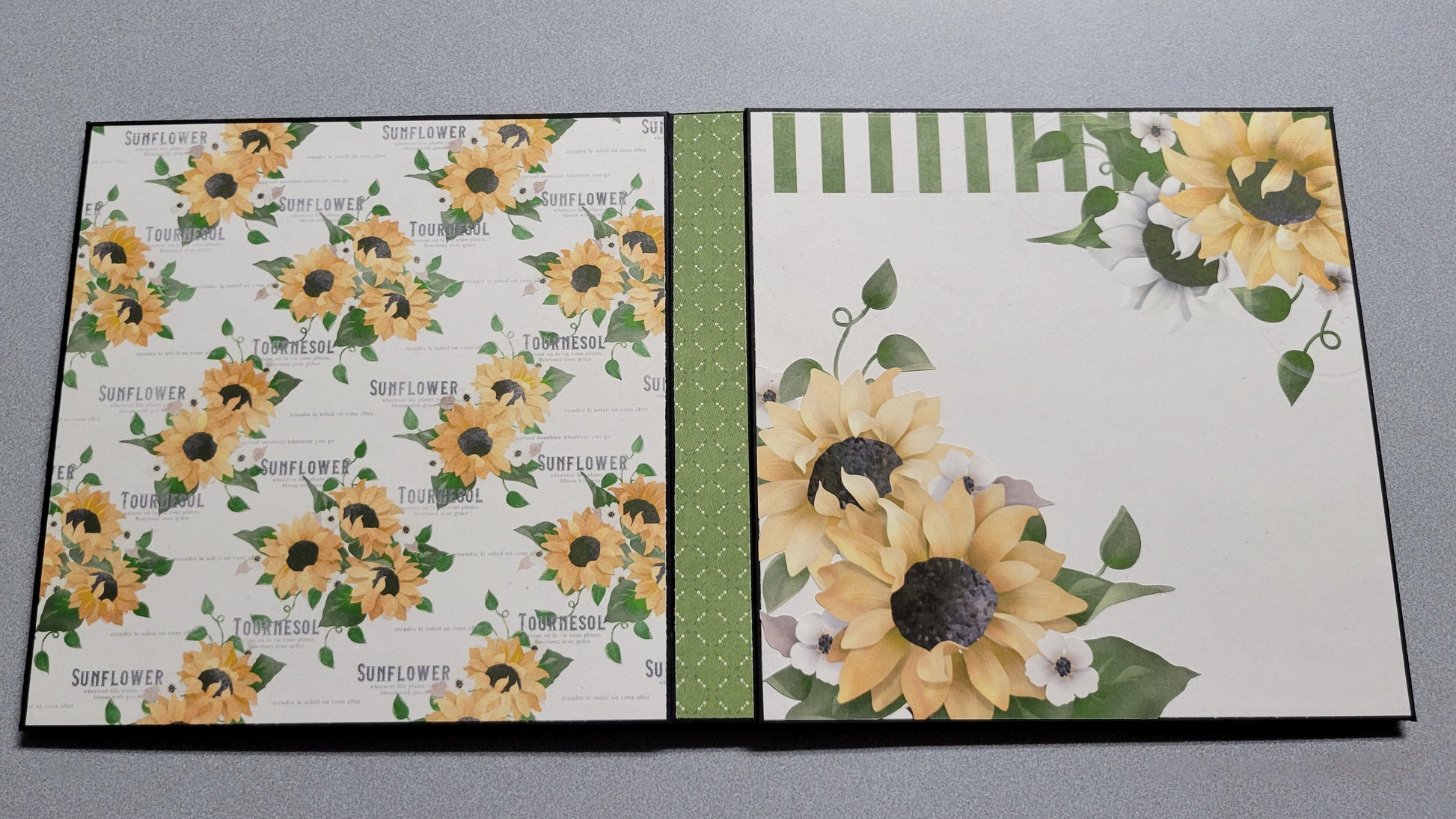 Sunflowers Photo Albums back and front covers.