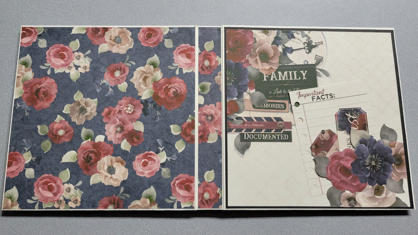 Family Memories Photo Album back and front covers.