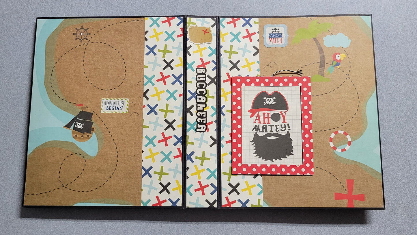 Pirate's Life Scrapbook Album front and back cover.