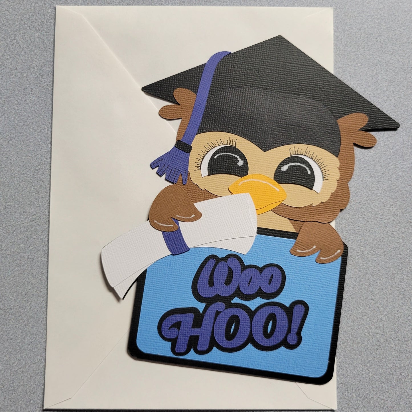 Owl Graduate Money/Gift Card Holder with envelope.
