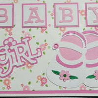 Baby Girl Shoes Card