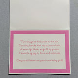 Baby Girl Shoes Card