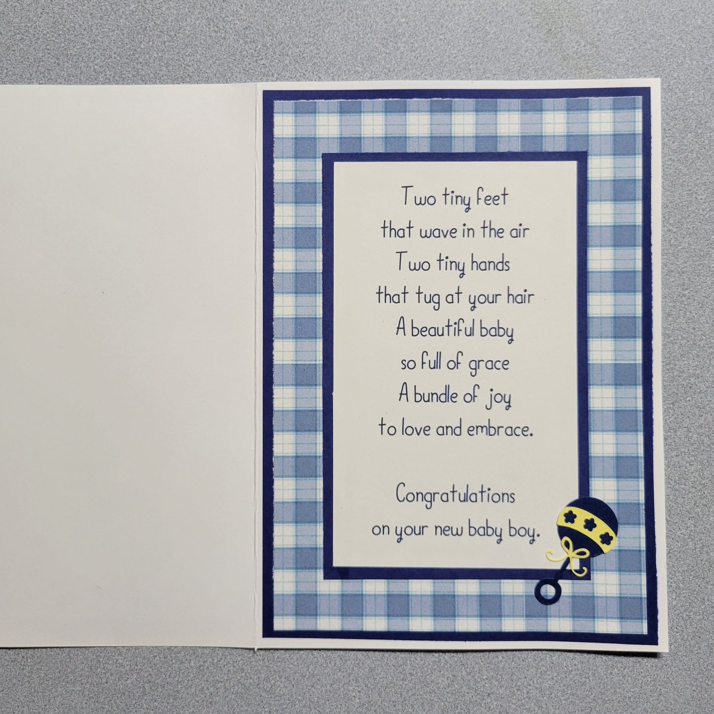 Overalls Baby Boy Card