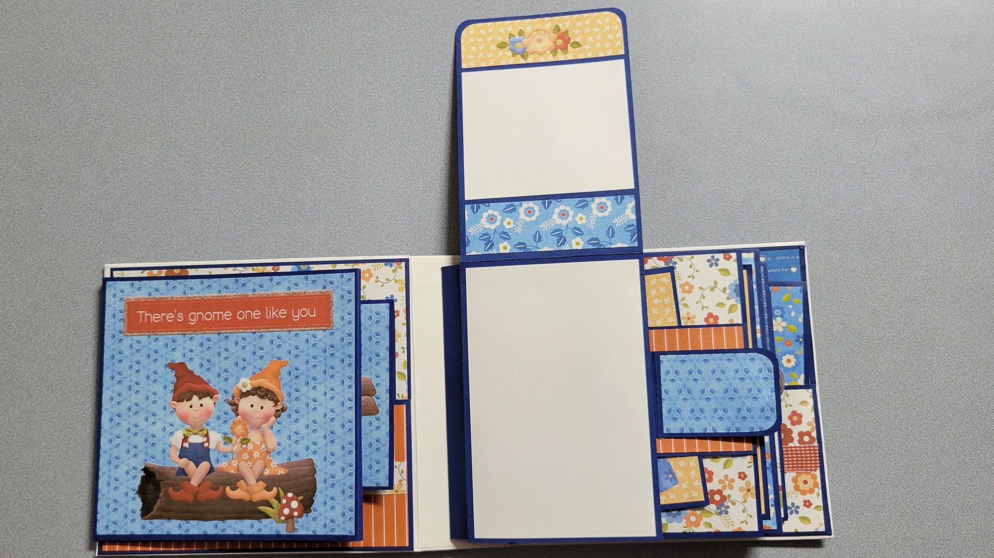 Gnome Place Like Home Scrapbook Album.