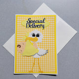 Stork Baby Card