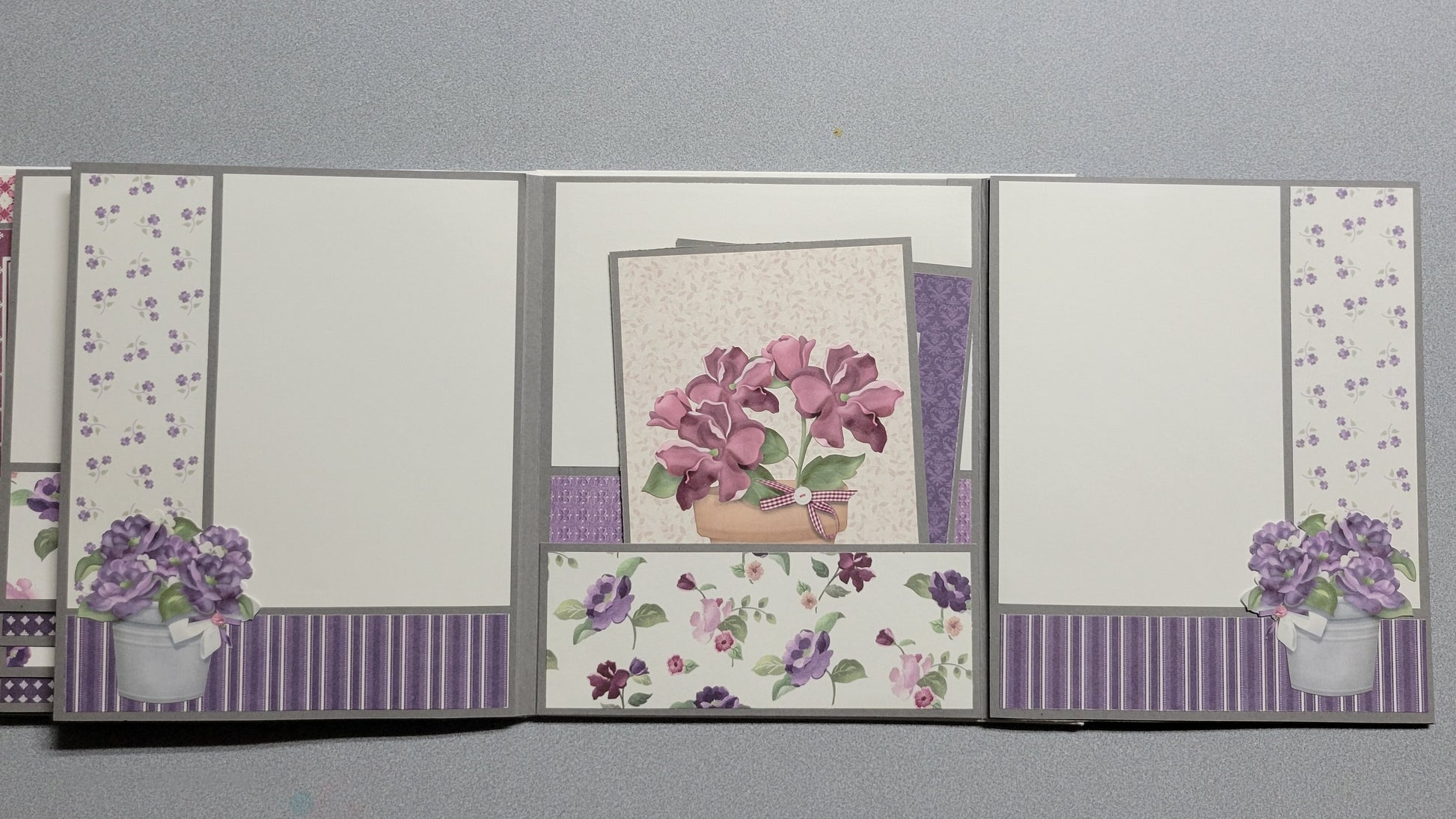 Purple Flowers Photo Album.