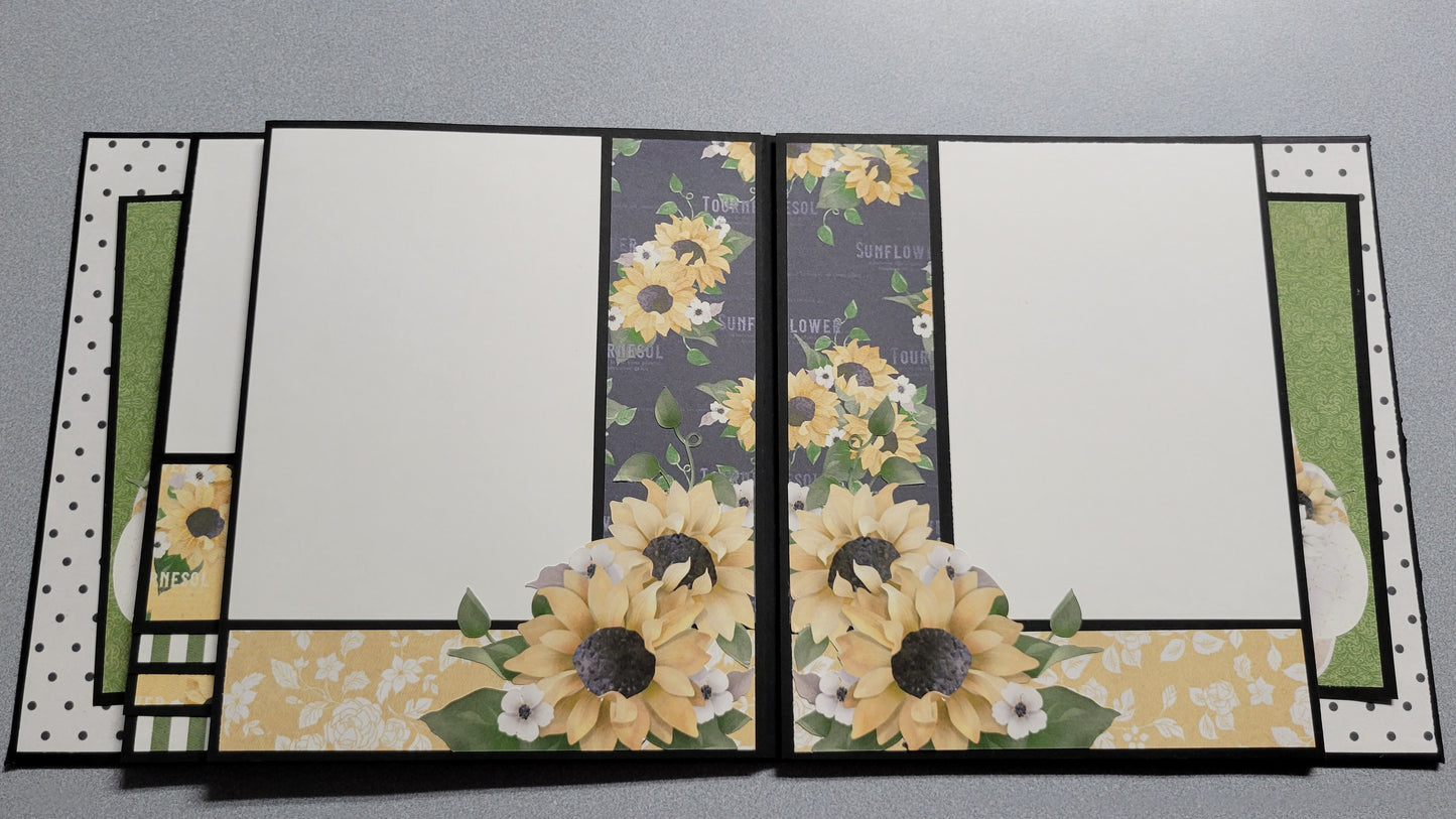 Sunflowers Photo Albums inside right cover.